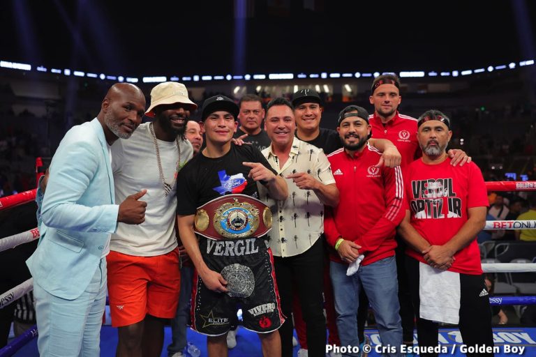 Oscar De La Hoya Says Vergil Ortiz Jr Moving To 154