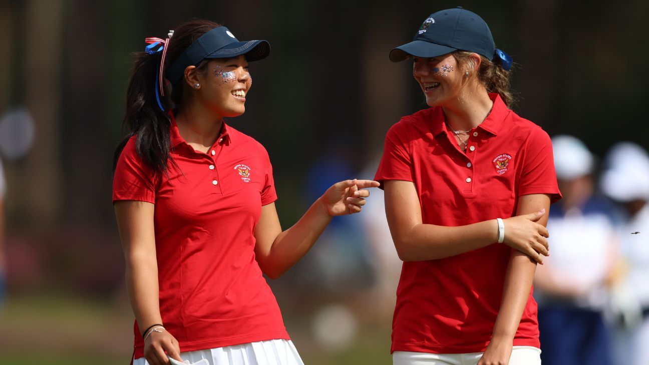 U.S. tied with Great Britain & Ireland after Curtis Cup Day 1