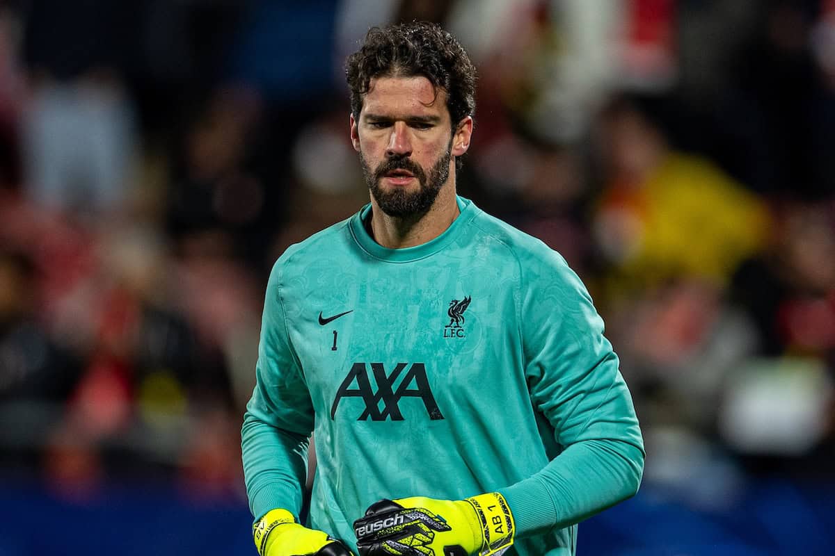 “Not machines” – Alisson defends Liverpool’s performance against Girona